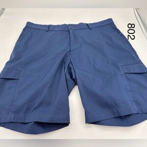 Nike golf dri fit blue cargo shorts sz 36‎